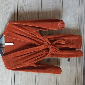 Amadi Rust Color Dress Robe